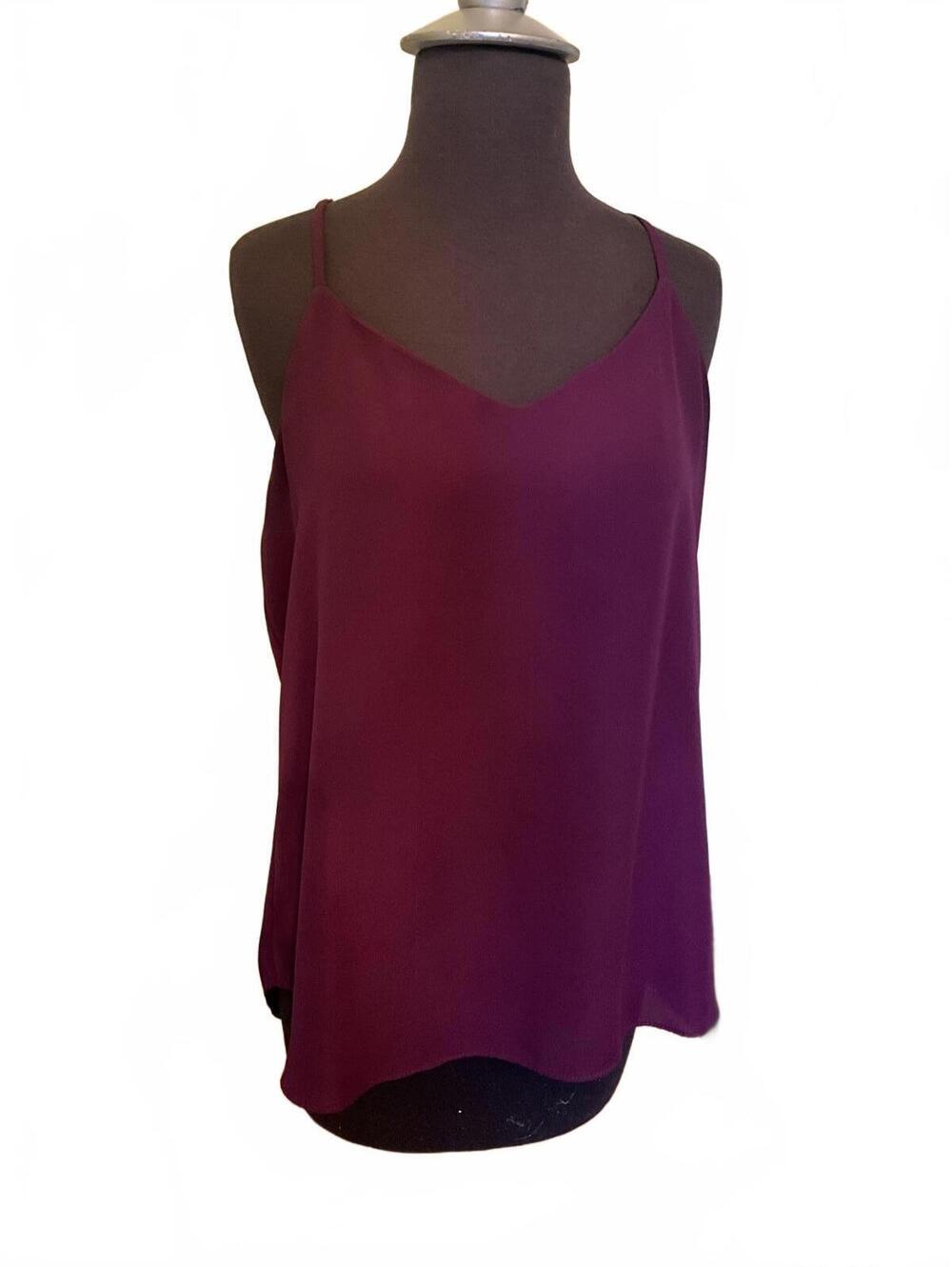Maurices Crepe Racerback Tank